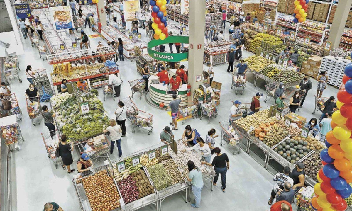 Com as vendas em alta, o setor deve gerar 8.350 empregos temporários em todo o estado -  (crédito: Supermercados Assaí/Divulgação – 12/6/21)