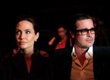 Angelina Jolie e Brad Pitt, que formaram um dos casais mais poderosos de Hollywood, passaram por um processo de divórcio litigioso -  (crédito: CARL COURT 13.jun.2014/ AFP)