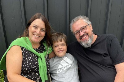 Flávia e Fábio, pais de Bernardo: luta por inclusão -  (crédito: Arquivo pessoal)
