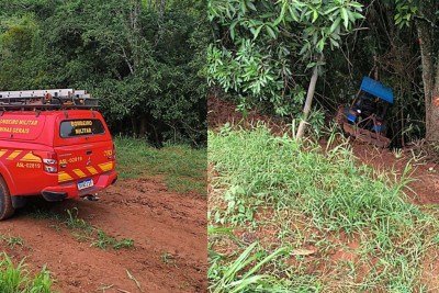 Adolescente de 17 anos morre prensado em zona rural de Monte Carmelo nesta &uacute;ltima quinta-feira (29) -  (crédito: Divulga&ccedil;&atilde;o/CBMMG)