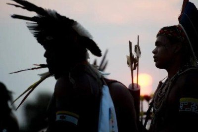 Comitiva federal visita aldeias ind&iacute;genas em Mato Grosso do Sul para apurar den&uacute;ncias de viol&ecirc;ncia e amea&ccedil;as ap&oacute;s o segundo turno eleitoral -  (crédito: Marcelo Camargo/Ag&ecirc;ncia Brasil
)