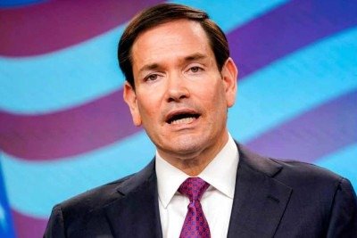 Secret&aacute;rio de Estado Marco Rubio afirma que o governo dos EUA n&atilde;o facilitou a viagem de Fl&aacute;vio Bolsonaro ao pa&iacute;s -  (crédito: AFP)