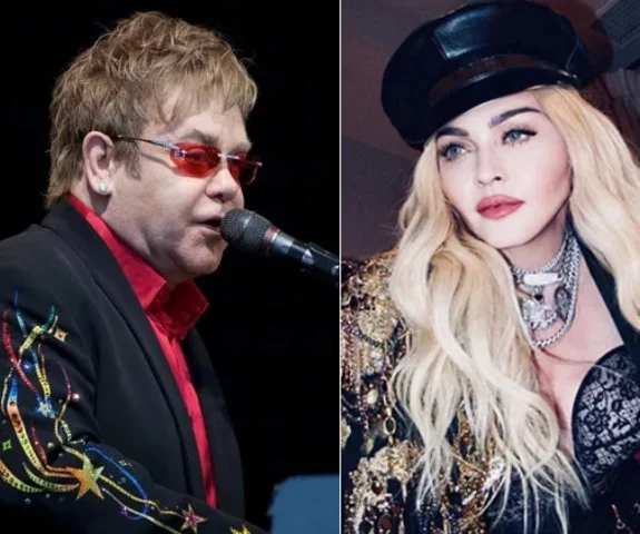 Elton John X Madonna: ponto final na famosa treta - Reprodução Instagram/Montagem