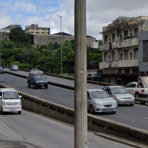 Acidente de trânsito em viaduto provoca congestionamento em BH - Reprodução/Google Street View