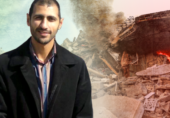 Mahmoud Shaheen, retratado aqui em 2014, ajudou a evacuar seu bairro -  (crédito: BBC/Getty)