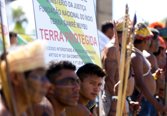 Os Munduruku são um povo tradicionalmente da região do Alto Tapajós -  (crédito: Marcelo Camargo/Agência Brasil)