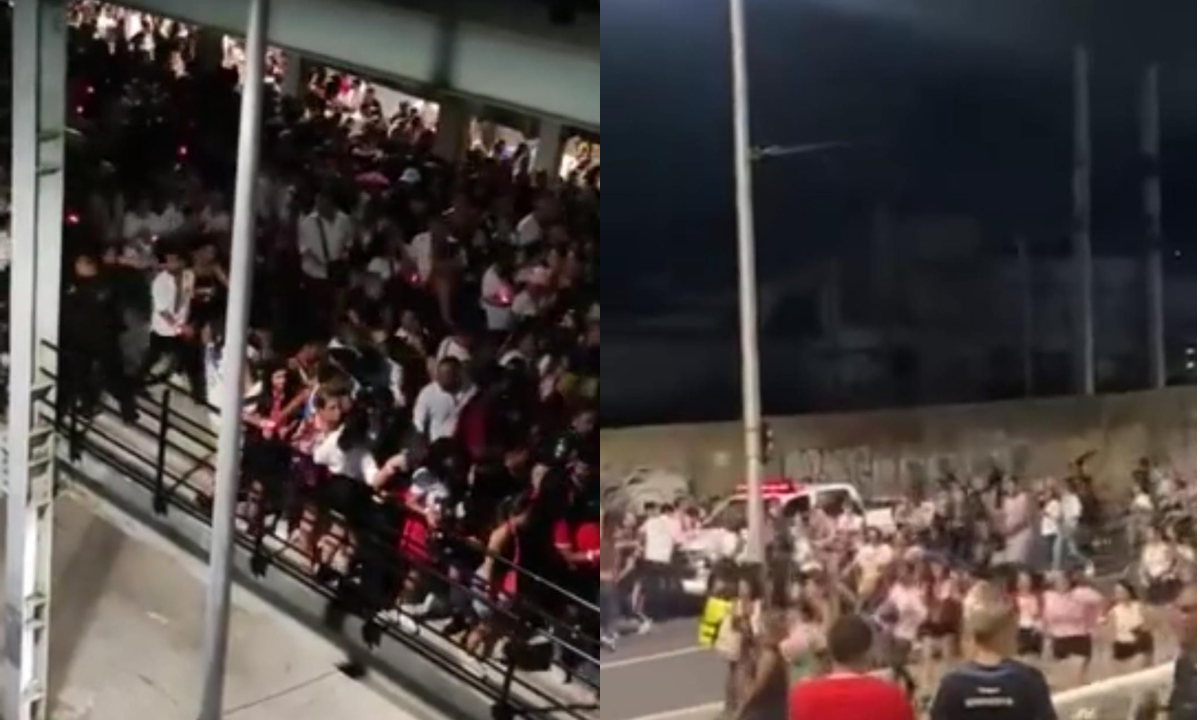 Arrastão assusta fãs do RBD depois do primeiro show da turnê no Brasil, realizado no Engenhão, no Rio de Janeiro -  (crédito: Reprodução/Redes sociais)
