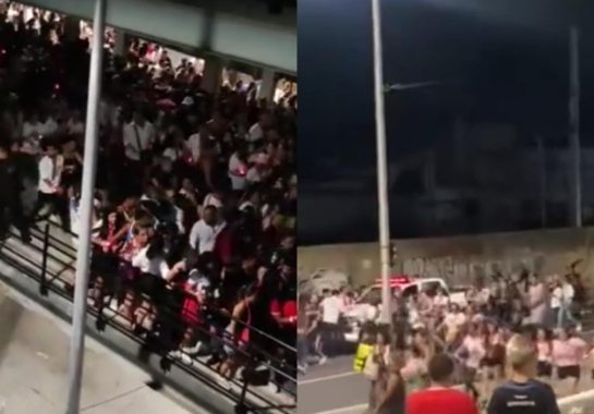 Arrastão assusta fãs do RBD depois do primeiro show da turnê no Brasil, realizado no Engenhão, no Rio de Janeiro -  (crédito: Reprodução/Redes sociais)