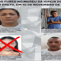 MP divulga fotos dos suspeitos de furto no Museu de Arte Sacra - MPMG/Divulgação