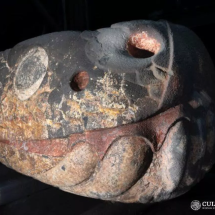 Escultura de serpente asteca é descoberta em universidade no México -  INAH
