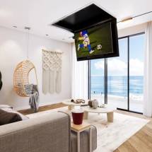 Flap TV: como embutir TV no teto? Conheça esse modelo e suas vantagens - Reprodução/ Flap House AV