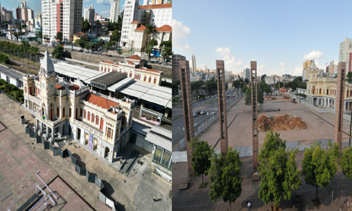 Reforma na Praça da Estação manterá fontes luminosas