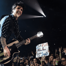 Green Day faz show surpresa no metrô de Nova Iorque para promover novo álbum - Theo Wargo/Getty Images/AFP