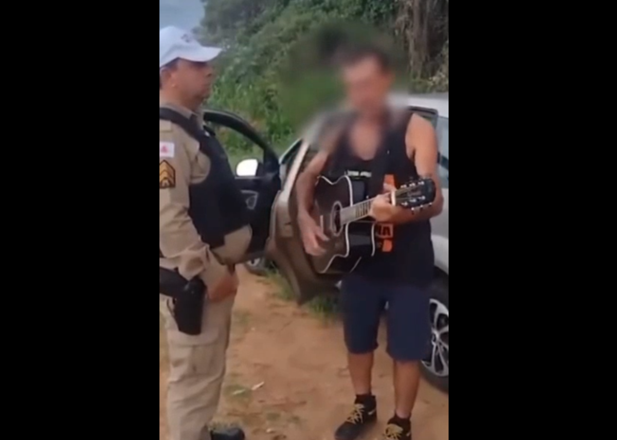 Motorista bêbado em Minas canta para a PM: ‘Seu guarda, eu não sou vagabundo’