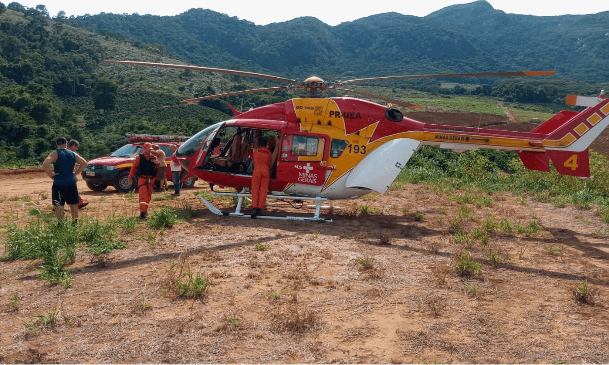 Vítima entrou em contato com o Corpo de Bombeiros ao perceber que estava perdida -  (crédito: CBMMG)