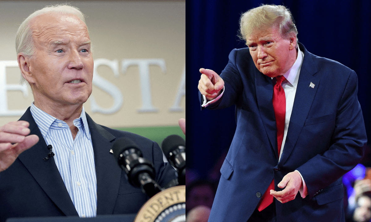 Biden e Trump são os favoritos nas prévias  -  (crédito: Reuters/Folhapress e Mandel NGAN / AFP)