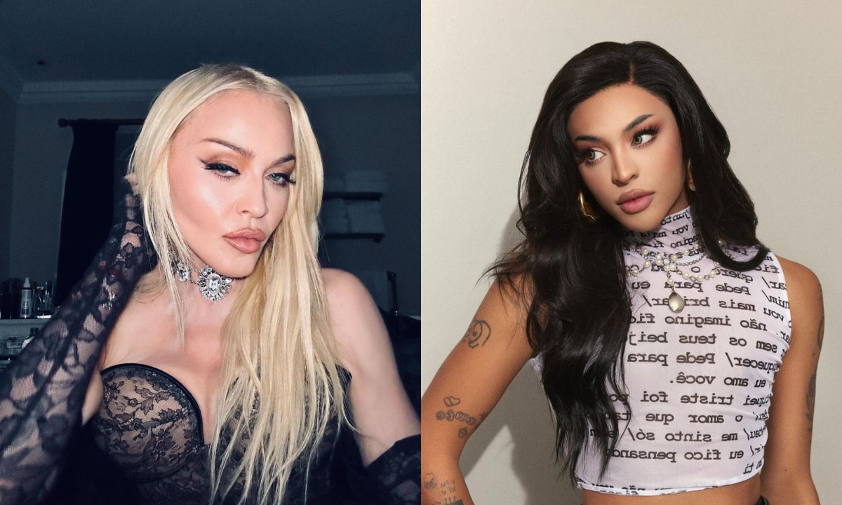 Com show marcado no Brasil, a artista seguiu a drag queen brasileira Pabllo Vittar no Instagram -  (crédito: Reprodução/Redes Sociais)