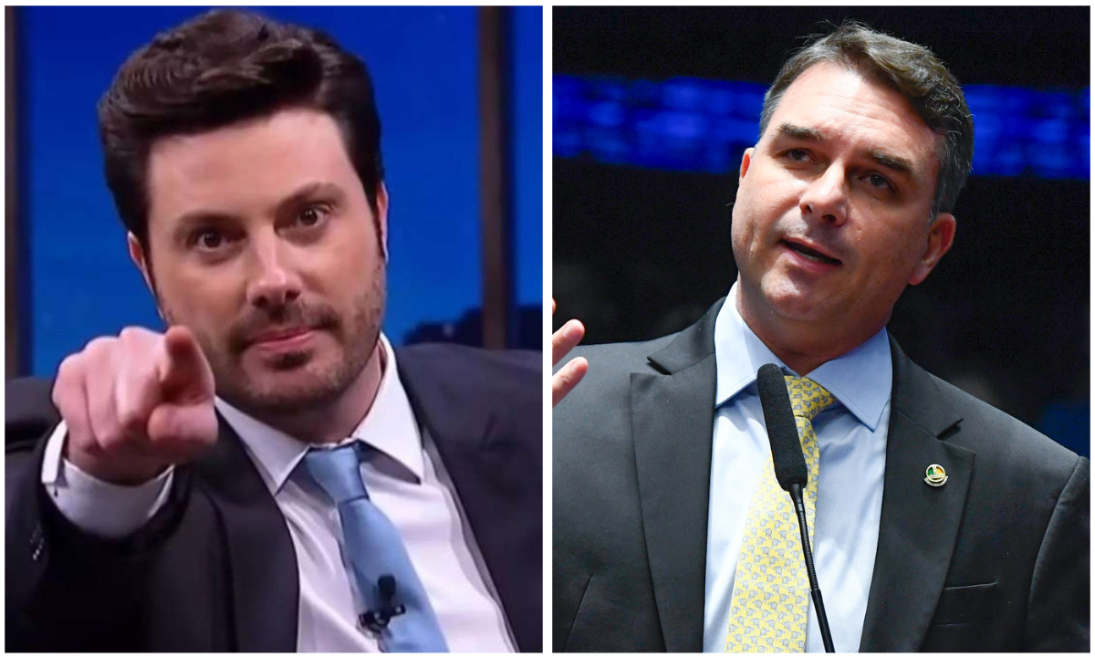 Danilo Gentili insinuou que Flávio Bolsonaro é 