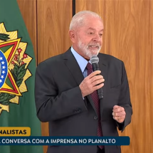 Acompanhe ao vivo: Lula toma café da manhã com jornalistas - Reprodu&ccedil;&atilde;o/Governo Federal