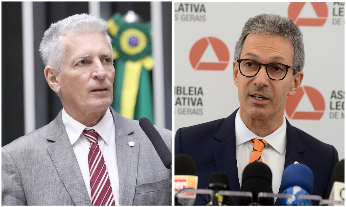 RogÃ©rio Correia disparou crÃ­ticas a gestÃ£o do governador Romeu Zema -  (crédito: Zeca Ribeiro/CÃ¢mara dos Deputados/Omar Freire/Imprensa MG)