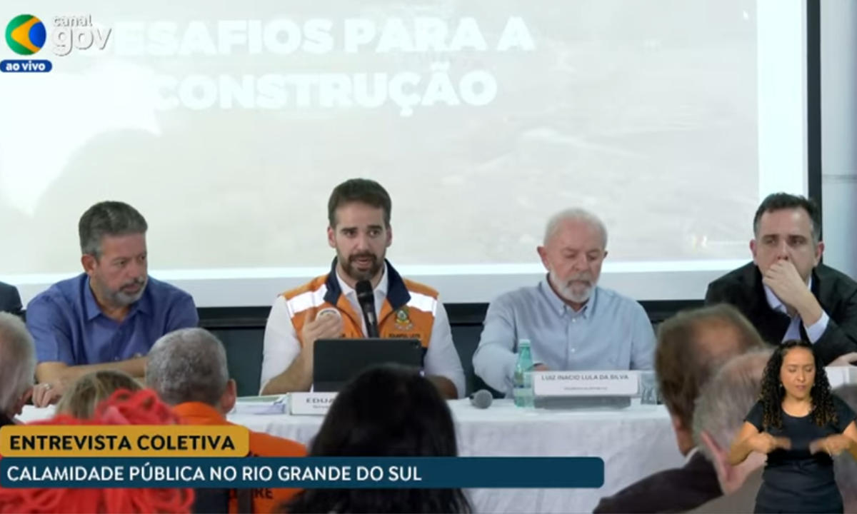 'N&atilde;o &eacute; hora de procurar culpados, n&atilde;o &eacute; hora de transferir responsabilidades', disse Eduardo Leite -  (crédito: Reprodu&ccedil;&atilde;o/Governo Federal)