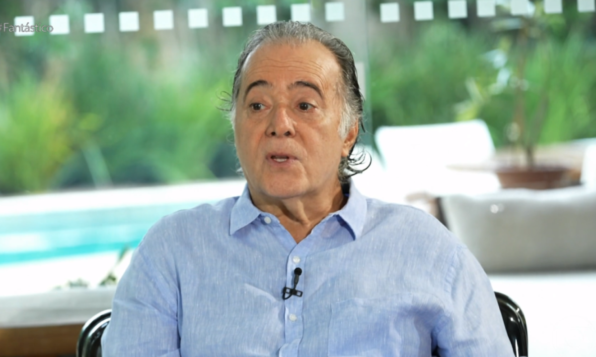 Tony Ramos dá entrevista ao Fantástico após cirurgias -  (crédito: Reprodução/TV Globo)