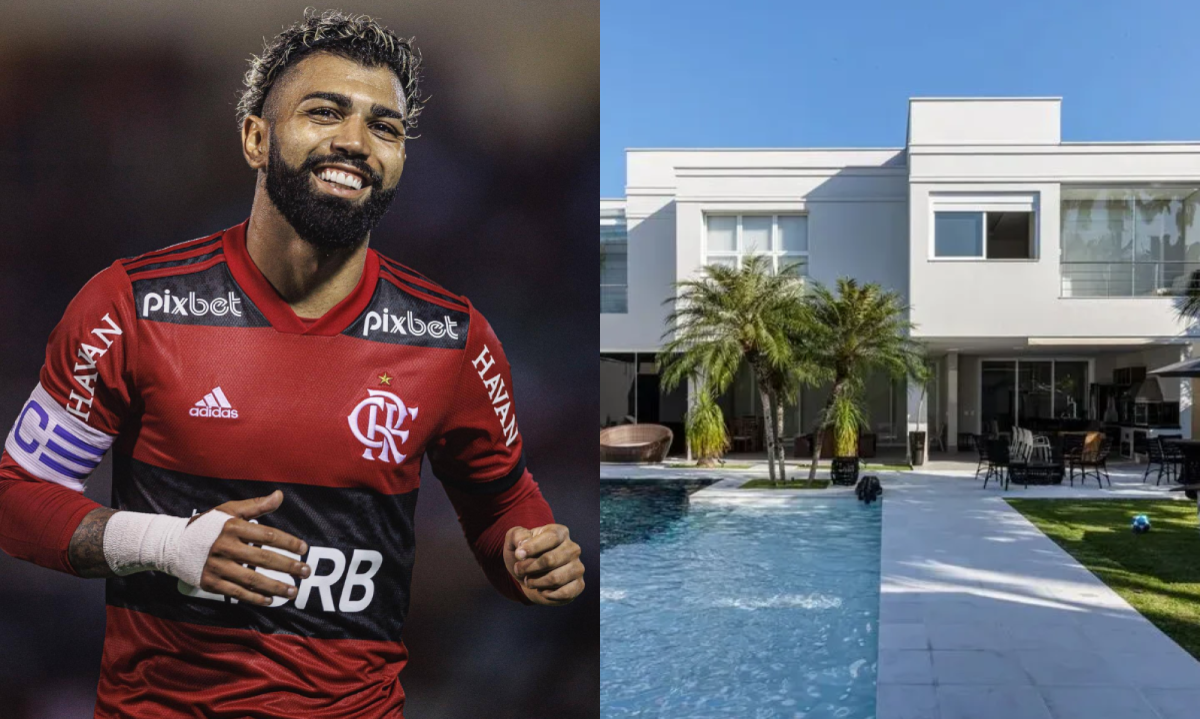 A mansão de Gabigol é um verdadeiro espetáculo de grandiosidade e extravagância -  (crédito: Gabriel Fernandes/ Rep instagram)