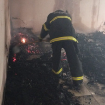 Incêndio de grandes proporções atinge dormitórios onde ficavam detentos - CBMMG/Divulgação