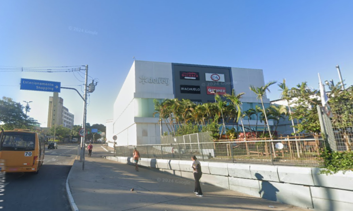Aposta foi realizada em loteria no Shopping Del Rey -  (crédito: Google Street View/Reprodução)