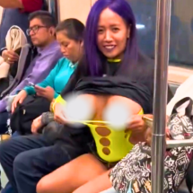 Atriz escandaliza ao gravar filme pornô em vagão de metrô com passageiros - Reprodução / redes sociais