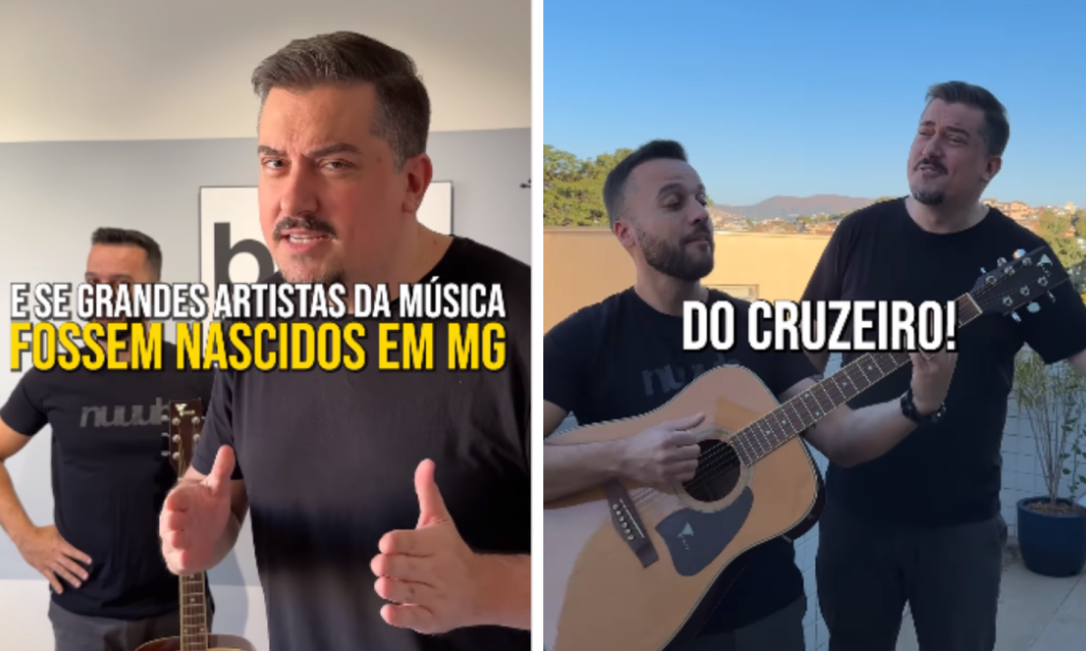 Humoristas recriam músicas se inspirando em Minas -  (crédito: Reprodução / Instagram)