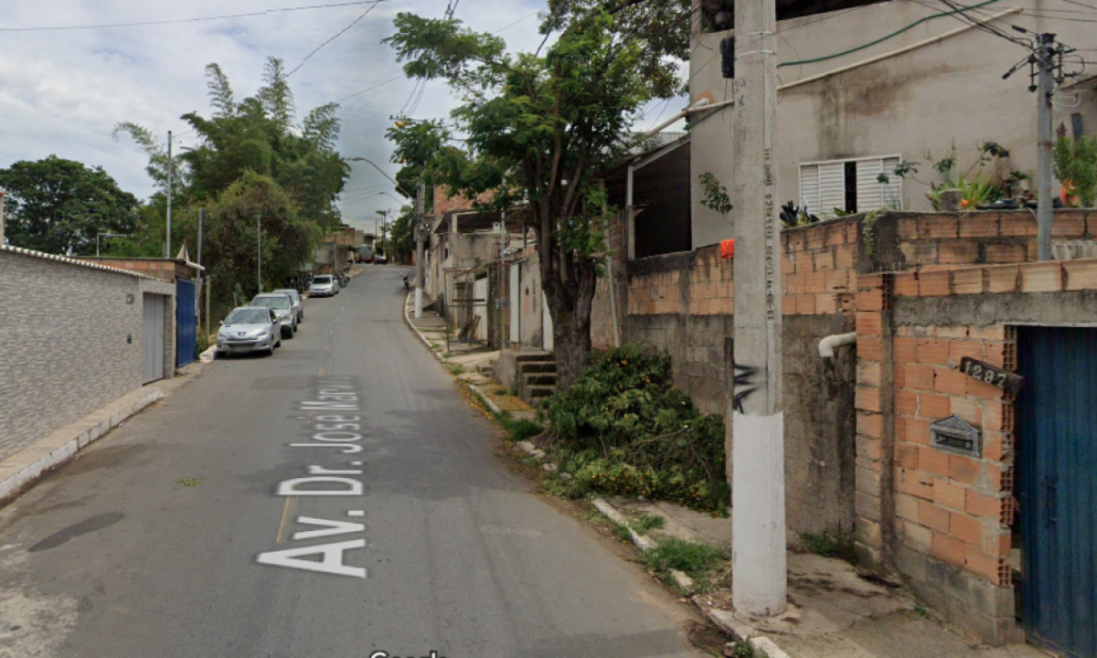 Avenida em Betim onde aconteceu o homicídio  -  (crédito: Google Street View/Reprodução)