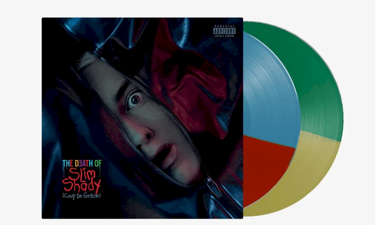 Eminem anuncia 'The Death of Slim Shady' em vinil duplo colorido -  (crédito: Universal Music / Polydor)