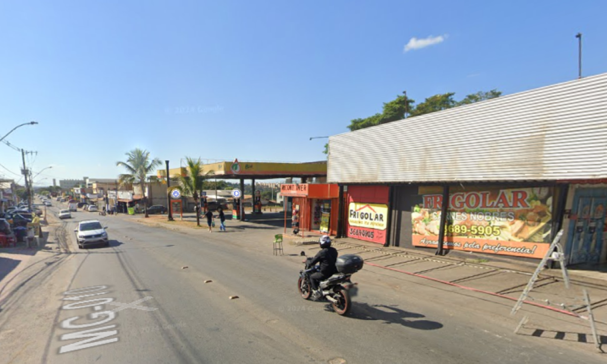 Homem foi morto em oficina em Lagoa Santa -  (crédito: Google Street View/Reprodução)