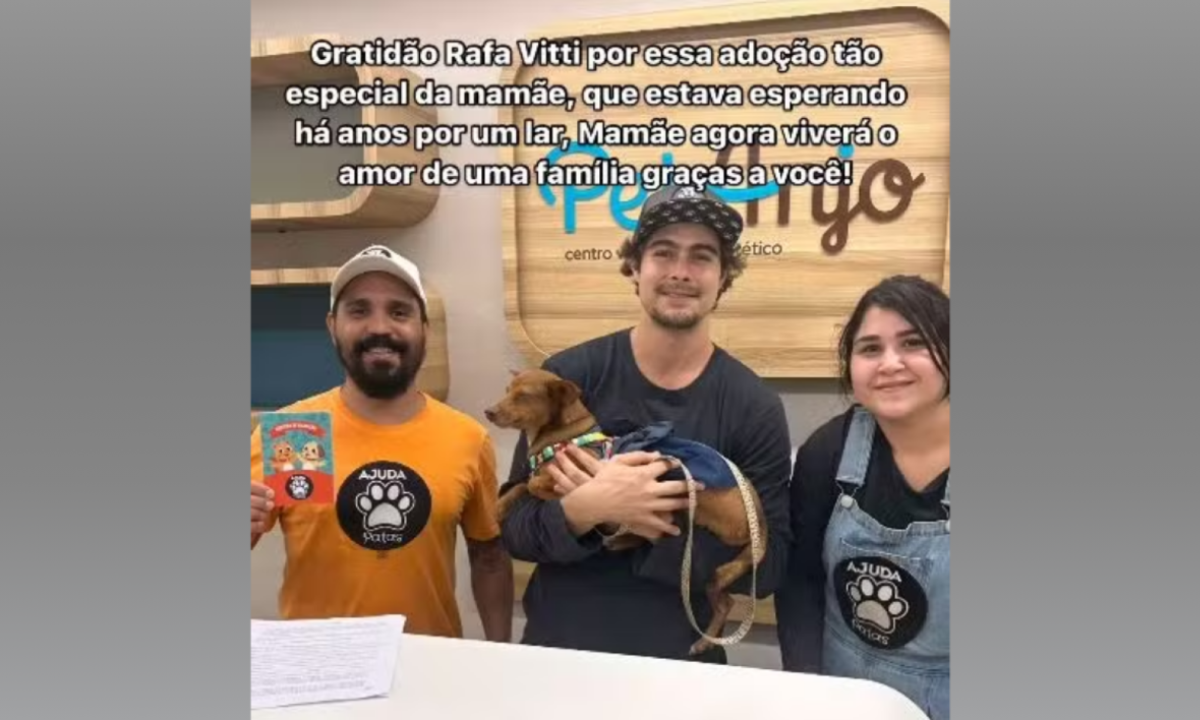 Rafa Vitti em adoção de Mommy