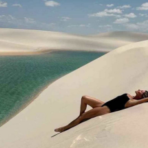 Até Gisele Bündchen se rende aos encantos dos Lençóis Maranhenses - Reprodução/Instagram