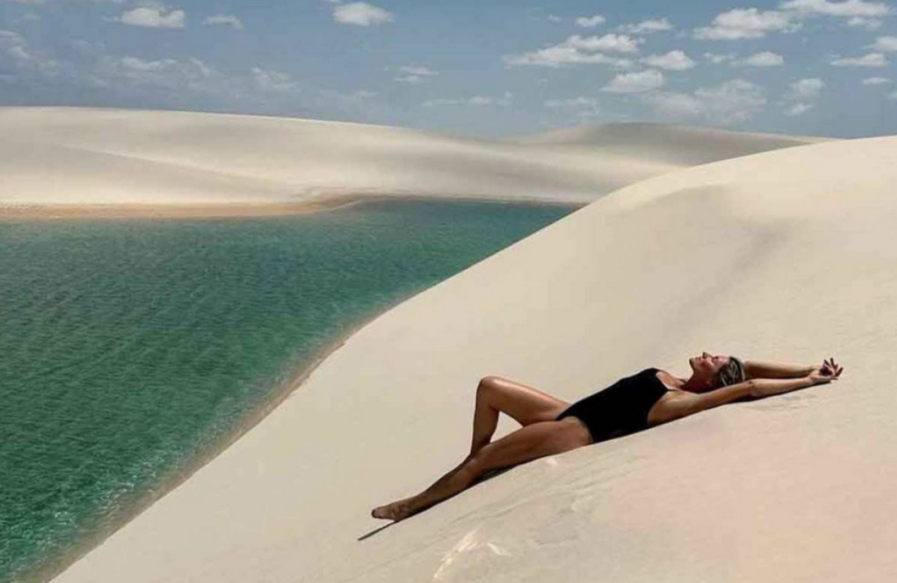 Até Gisele Bündchen se rende aos encantos dos Lençóis Maranhenses