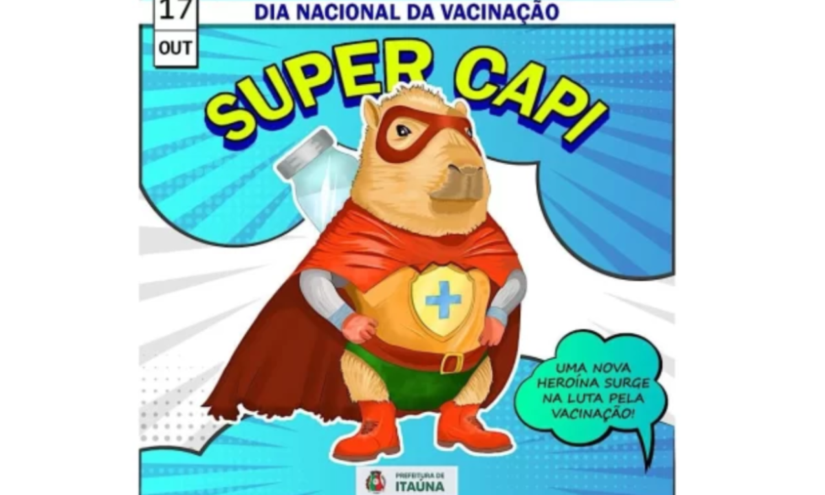 Super Capi foi lançada para incentivar vacinação em Itaúna