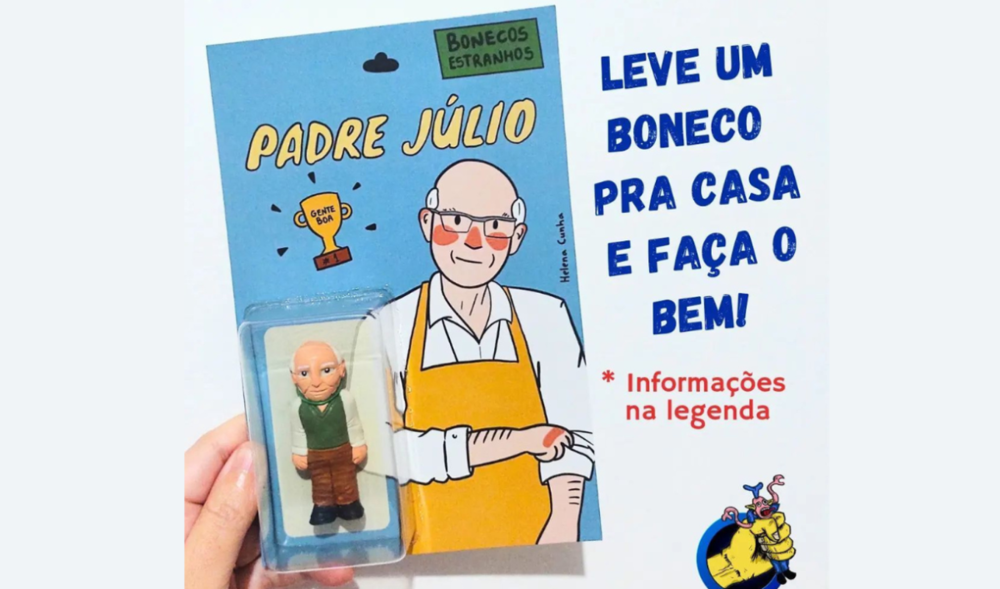 Marca cria boneco do Padre Júlio Lancellotti