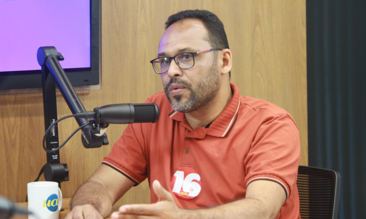 Wanderson Rocha foi o terceiro entrevistado na série de sabatinas que o Estado de Minas realiza com os candidatos ao cargo do Executivo municipal -  (crédito: Edesio Ferreira/EM/D.A Press)