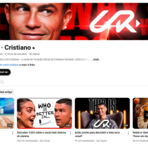 Novo canal de Cristiano bate recorde de inscritos no YouTube - No Ataque Internacional