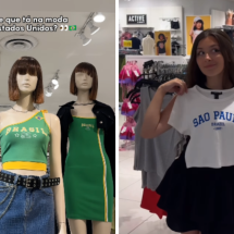 Brasilcore: jovem mostra roupas inspiradas no país em lojas americanas - Reprodução / Instagram
