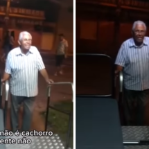 Idoso pede cachorro-quente em base da PM em Minas - Reprodução / Redes sociais