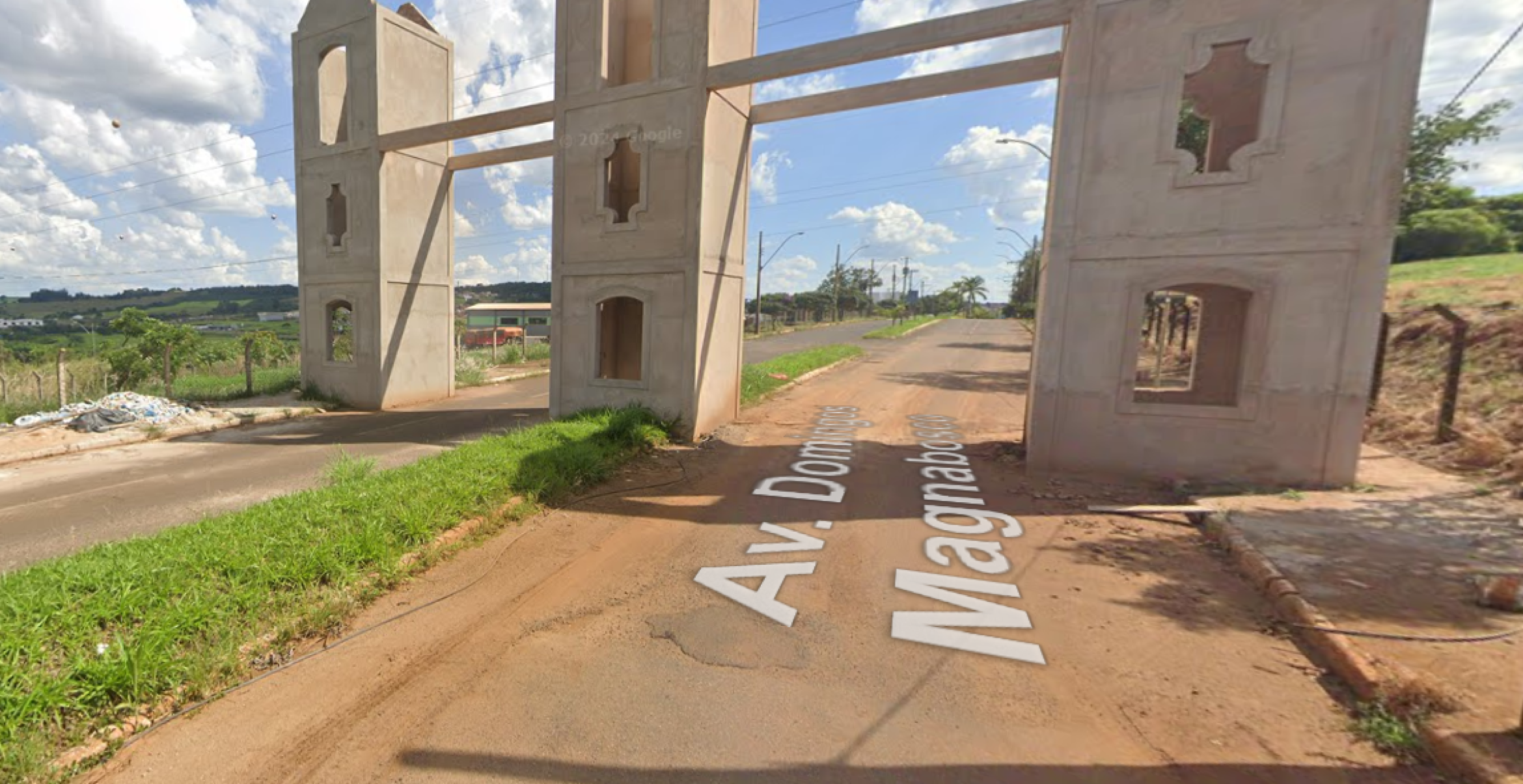 Regi&atilde;o em que carro capotou ap&oacute;s homic&iacute;dio -  (crédito: Reprodu&ccedil;&atilde;o / Google Street View)