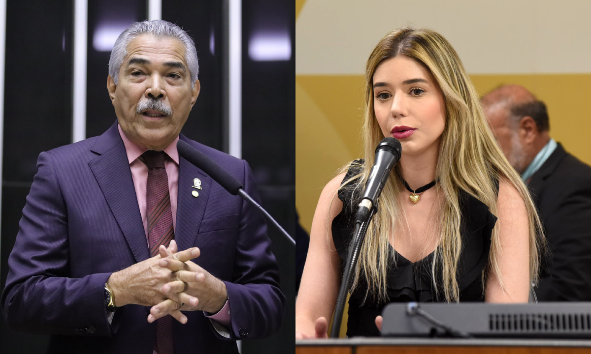 Leonardo Monteiro, deputado federal pelo PT, está processando Amanda Teixeira Dias, deputada estadual pelo PL, devido um vídeo publicado nas redes sociais -  (crédito: Mário Agra/Câmara dos Deputados/Henrique Chendes/ALMG)