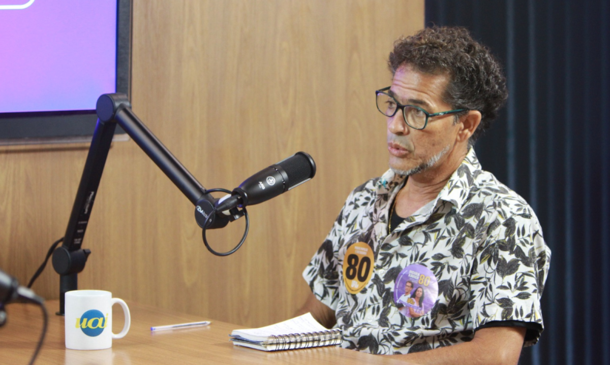 Geraldo Neres foi o oitavo entrevistado da série de sabatinas com os candidatos a vice-prefeito de Belo Horizonte -  (crédito: Edesio Ferreira/EM/D.A Press)