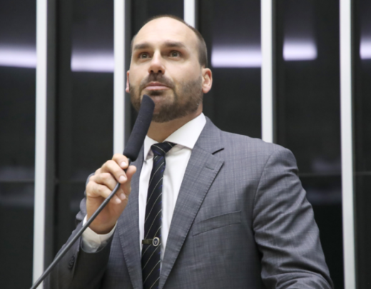 Eduardo Bolsonaro é o nome que o PL escolheu para enfrentar Alexandre de Moraes -  (crédito: crédito: Mario Agra / Câmara dos Deputados)