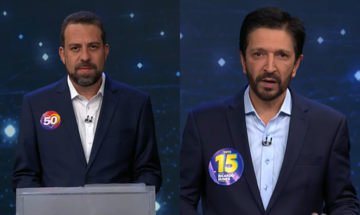 Os temas viraram munição para ambos os lados de Guilherme Boulos (Psol) e Ricardo Nunes (MDB) no segundo turno das eleições. -  (crédito: Reprodução/Band)