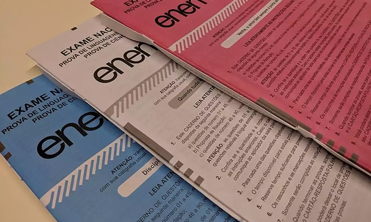 O ano de 2024 marca os 26 anos do Enem. O exame nacional do ensino médio começou a ser aplicado em 1998. -  (crédito: Divulgação)