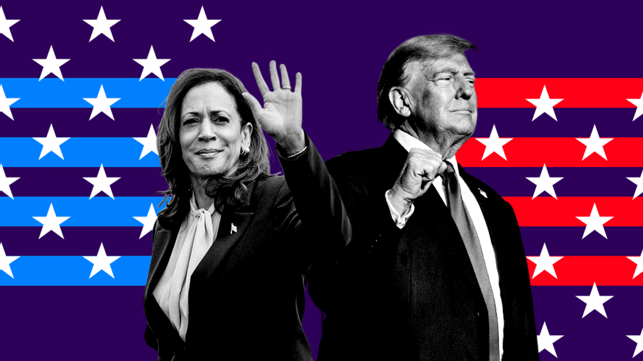 Trump x Kamala: o que as pesquisas indicam sobre corrida eleitoral nos EUA -  (crédito: BBC)